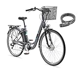 TELEFUNKEN E-Bike Elektrofahrrad Alu 28 Zoll mit 7-Gang Kettenschaltung,...