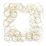 DECHOUS Weinanhänger und Brillenmarker 150 Stück Goldfarbene Metallringe...