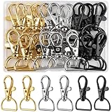 Caianwin 30 Stück Schlüsselanhänger Haken, Makramee Schlüsselanhänger,...