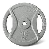 Amazon Basics Hantelscheibe mit 2,54 cm Griff, 10 kg