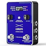 LEKATO Looper Pedal mit Drumcomputer, Stereo Gitarren Loop Pedal mit...