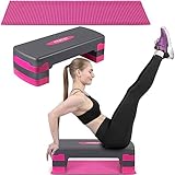 Neosport Aerobic Steppbrett Stepper Step-Bench mit Anti-Rutsch-Matte -...