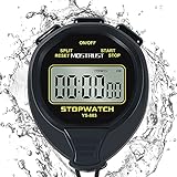 MOSTRUST Digitale wasserdichte Stoppuhr, keine Glocken, keine Uhr, einfache...
