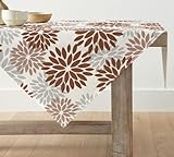 Artoid Mode Blumen Braun Dahlien Sommer Tischwäsche, Saisonnal Küche...