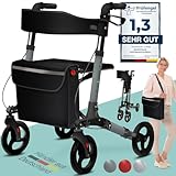 maxVitalis Rollator faltbar und leicht mit Sitz,...