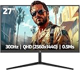 GAMEPOWER Rapid Q-Max 27 Zoll 2K Gaming Monitor, QHD 1440P 300Hz, 0.5ms...