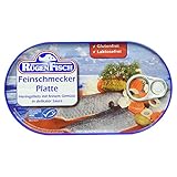 Rügenfisch Feinschmecker Platte, Heringsfilet mit feinem Gemüse, 200 g