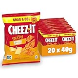 Cheez-It Snap'd Double Cheese Chips (20 x 40 g), Käse Chips mit dünner,...