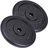 ScSPORTS® Hantelscheiben - Set 15/20/30/40/60kg, 30/31mm Bohrung,...