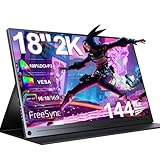 UPERFECT Gaming Monitor 144Hz 18' Portable Monitor 2K 2560x1600 mit...