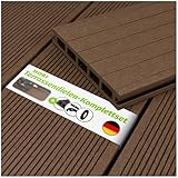 HORI® WPC/BPC Terrassendielen Komplettset | Hohlkammerdiele Bali Braun |...