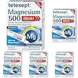 tetesept Magnesium 500 Direkt – Nahrungsergänzungsmittel mit Magnesium...