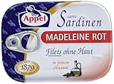 Appel Sardinenfilets - Zarte Ölsardinen Madeleine rot – Feine...