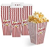 MATANA - 50 Große Popcorntüten Retrostyle für Kinderpartys & Filmabende,...