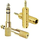 Mepsies Klinke Adapter 4 Stück 6,35mm auf 3,5mm Stereo Audio Aux...