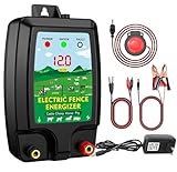 Weidezaungerät 12V mit LED Anzeige, Elektrischer Schäferhund 2J Output...