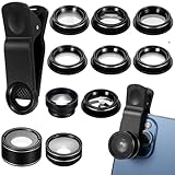 EXQUIMEUBLE Smartphone Kamera Objektiv 11 Stück Weitwinkel Fischaugen...