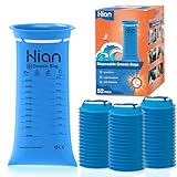 Hion Spuckbeutel mit Mundstück 52 Stück - Blickdichte, geräumige...