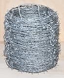 Stacheldraht feuerverzinkt Sperrdraht Natodraht Absperrdraht Draht 2...