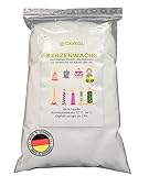 Kerzenwachs Granulat - 1Kg - Weiß - in Pulverform zur Herstellung von...