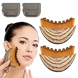 Lymphatische Gesichtsbürste, 2 Stück Alpenfaser Gesichtsbürste Face...