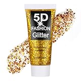 AYBUY Body Glitter Gel, Festival Glitzer Gesicht 25ml, Sequins Chunky...
