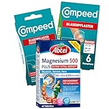 Abtei - Compeed Sport Kombipaket - Abtei Magnesium 500 plus 12 Compeed...