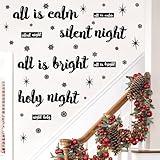 Wandaufkleber mit Weihnachtszitat 'All is Calm All is Bright',...