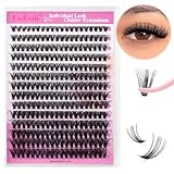 Wimpern Einzeln Cluster für Wimpernverlängerung 40P 0.07 D Curl Mix...