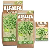 Little Plants Bio Alfalfa Sprossen Samen [250g] - Alfalfa-Samen -...