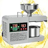 HHGDS Elektrische Ölpresse, 600 W, Edelstahl, automatische...