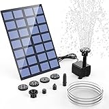 AISITIN Solar Springbrunnen für Außen 2,5W, Solarbrunnen für Draussen...