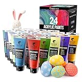 Zenacolor - Set mit 24 Acrylfarben - 24 Tuben 120ml, 24 Farbtöne, Farbe...
