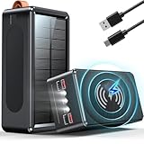 90000mAh Power Bank Solar Powerbank große tragbares Externer Handyakku...