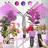 Pflanzenlampe LED Vollspektrum, 4 Köpfe 120 LEDs Grow Lampe Mit...