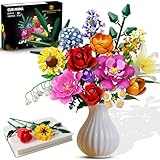 CUBIMANA Blumenstrauß-Bausatz – 1000 Teiles Blumenstrauß-Set,...