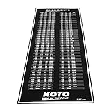 KOTO Check Out Carpet 237 X 80 cm - Professionelle Dartmatte zum Schutz des...