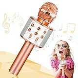 Tesoyzii Mikrofon Kinder Bluetooth Karaoke Maschine, Spielzeug ab 3 4 5 6 7...