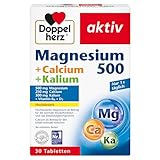 Doppelherz Magnesium 500 + Calcium + Kalium - Hochdosiertes Magnesium als...