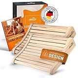 ALPENHAUCH Sauna Kopfstütze Holz [2 Stück] - Ergonomische...