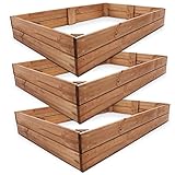 Onbest Premium Hochbeet - Pflanzbeet Holz mit Innenvlies – Garten...