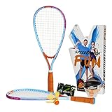 Speedminton 505586 FUN Set - Alternative zu Beachball/Federball inkl. 2...