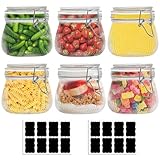Omtofo 6 Teiliges Set EinmachgläSer Mit BüGelverschluss, 500ml...