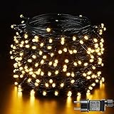 Lichterkette Weihnachtsbaum Warmweiß 30M 300LED mit Stecker - Hohe...
