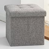 Oak & Tea Sitzhocker mit Stauraum, Hocker mit Stauraum, Sitzwürfel...