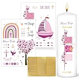 BOFUNX 2pcs Kerzentattoos Taufe Kerzen Tattoofolie + 3pcs Groß- und...
