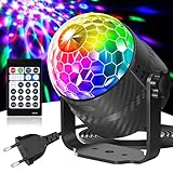 Gobikey Discokugel, 360° Rotierende Musikgesteuert Discolicht Partylicht...
