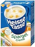 Heisse Tasse Spargel-Creme Suppe mit Croûtons 12er Pack (12 x 450 ml),...
