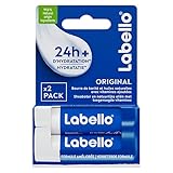 LABELLO Duo Original (2 x 5,5 ml), Lippenbalsam angereichert mit...