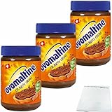 usy Bundle für Ovomaltine Crunchy Cream 3er Pack (3x380g Glas) + usy Block